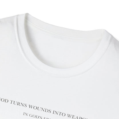 'God Turns Wounds Into Weapons' T-Shirt