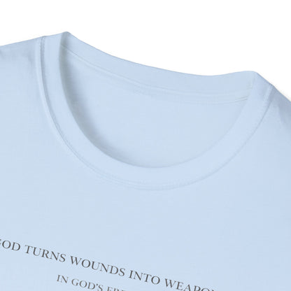 'God Turns Wounds Into Weapons' T-Shirt