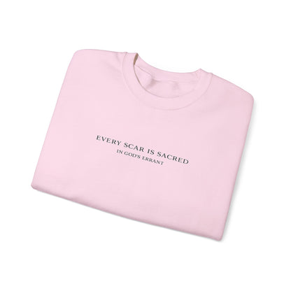 "Every Scar is Sacred" Crewneck Sweatshirt