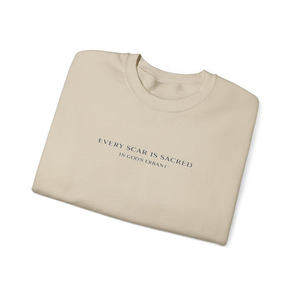 "Every Scar is Sacred" Crewneck Sweatshirt