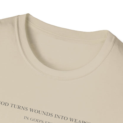 'God Turns Wounds Into Weapons' T-Shirt