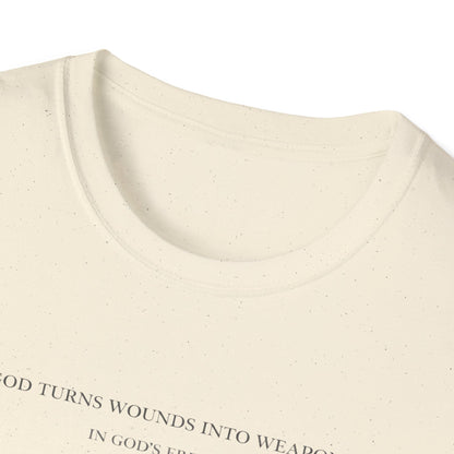 'God Turns Wounds Into Weapons' T-Shirt