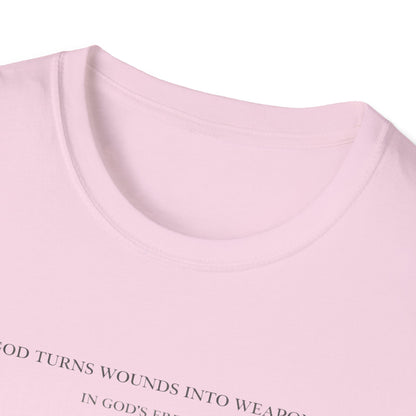 'God Turns Wounds Into Weapons' T-Shirt